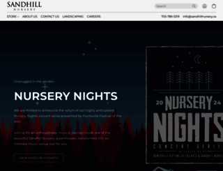 sandhillnursery.ca screenshot