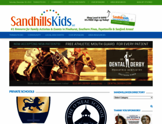 sandhillskids.com screenshot