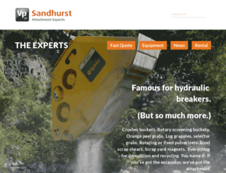 sandhurst-mfg.com screenshot