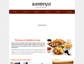 sandhyacaterers.com screenshot