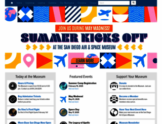 sandiegoairandspace.org screenshot