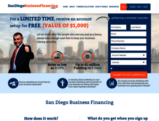 sandiegobusinessfinancing.com screenshot