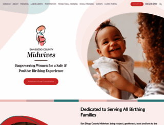 sandiegocountymidwives.com screenshot