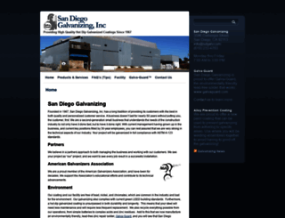 sandiegogalvanizing.com screenshot
