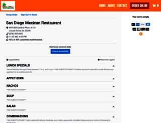 sandiegomxrestaurant.com screenshot