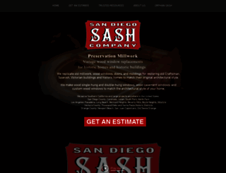 sandiegosashcompany.com screenshot