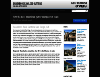sandiegoseamlessgutters.com screenshot