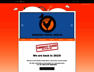 sandino-hostel-berlin.de screenshot