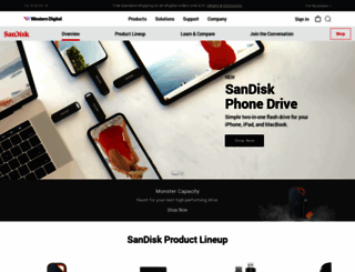 sandisk.co.uk screenshot