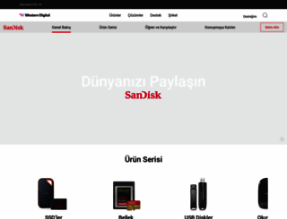 sandisk.com.tr screenshot