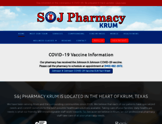 sandjpharmacykrum.com screenshot