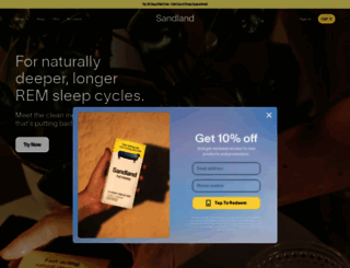 sandlandsleep.com screenshot