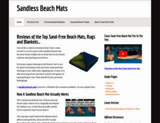 sandlessbeachmats.com screenshot