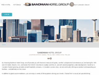 sandmanhotels.ca screenshot