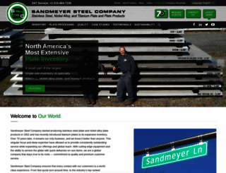 sandmeyersteel.com screenshot