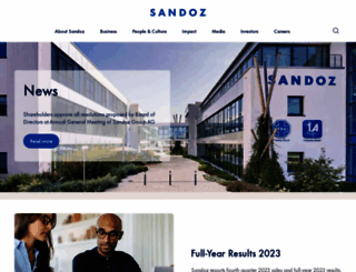 sandoz.com screenshot