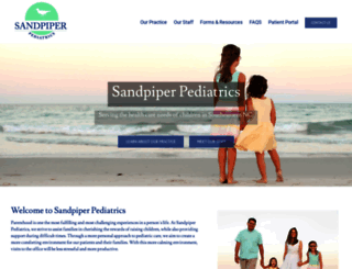 sandpiperpediatrics.com screenshot