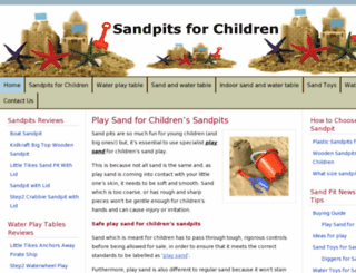 sandpitsforchildren.com screenshot