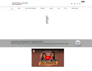 sandraalvim.com screenshot