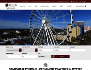 sands-realty.com screenshot