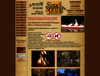 sandspringresort.com screenshot