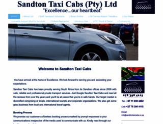 sandtontaxicabs.co.za screenshot