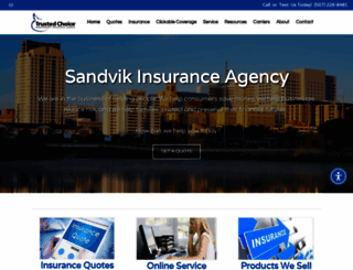 sandvikinsuranceagency.com screenshot