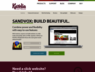 sandvox.com screenshot