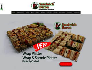 sandwichbaron.co.za screenshot