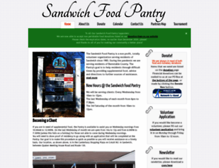 sandwichfoodpantry.org screenshot