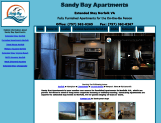 sandybayapartments.com screenshot