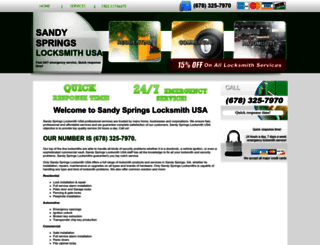 sandysprings-locksmith.com screenshot
