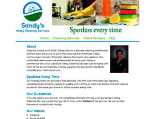 sandysvalleycleaningservices.com screenshot