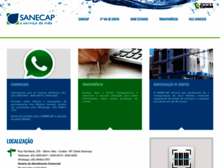 sanecap.com.br screenshot