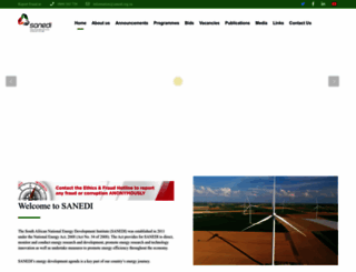 sanedi.org.za screenshot