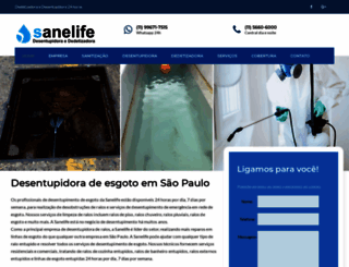 sanelife.com.br screenshot