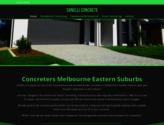 sanelliconcreting.com.au screenshot