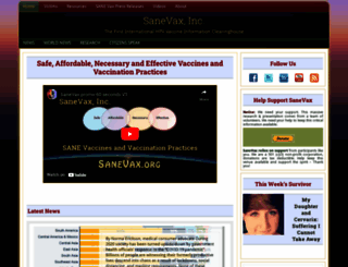 sanevax.org screenshot