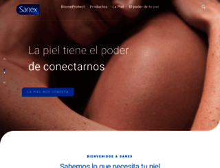 sanex.es screenshot