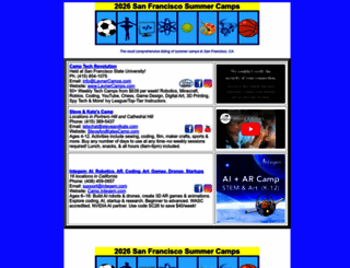 sanfranciscosummercamps.com screenshot