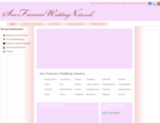 sanfranciscoweddingnetwork.com screenshot