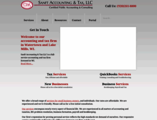 sanftaccounting.com screenshot