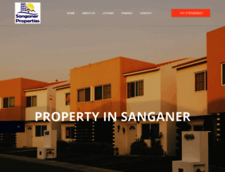 sanganerproperties.com screenshot
