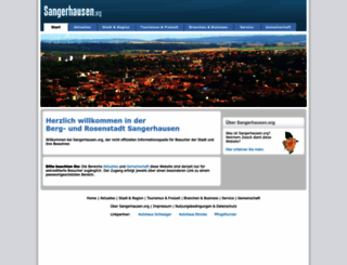 sangerhausen.org screenshot