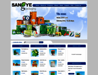 sangyepackaging.com screenshot