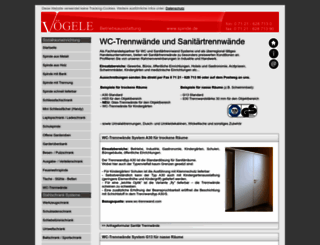 sanitaertrennwand.com screenshot