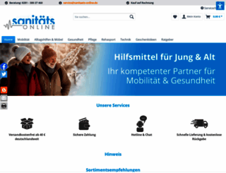 sanitaets-online.de screenshot