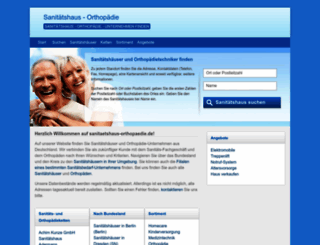 sanitaetshaus-orthopaedie.de screenshot