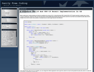 sanity-free.com screenshot