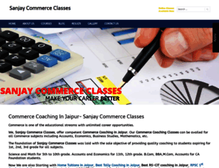 sanjaycommerceclasses.com screenshot
